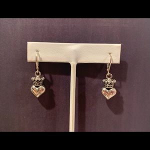 King Baby Studios crowned heart earrings